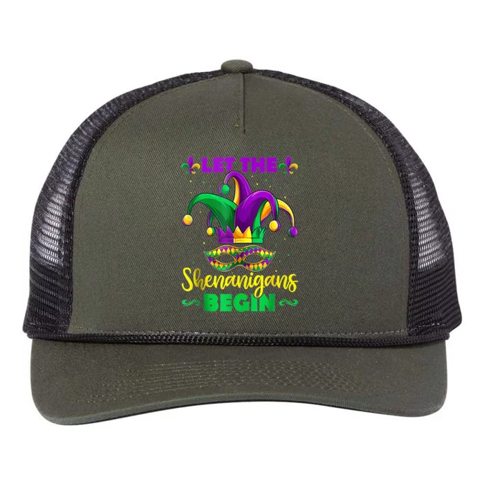 Let The Shenanigans Begin Mardi Gras K.i.d.s m.e.n Wom.e.n Tank Top Retro Rope Trucker Hat Cap