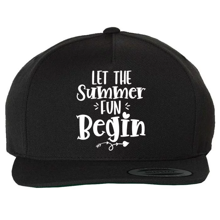 Let The Summer Fun Begin Vacation Wool Snapback Cap