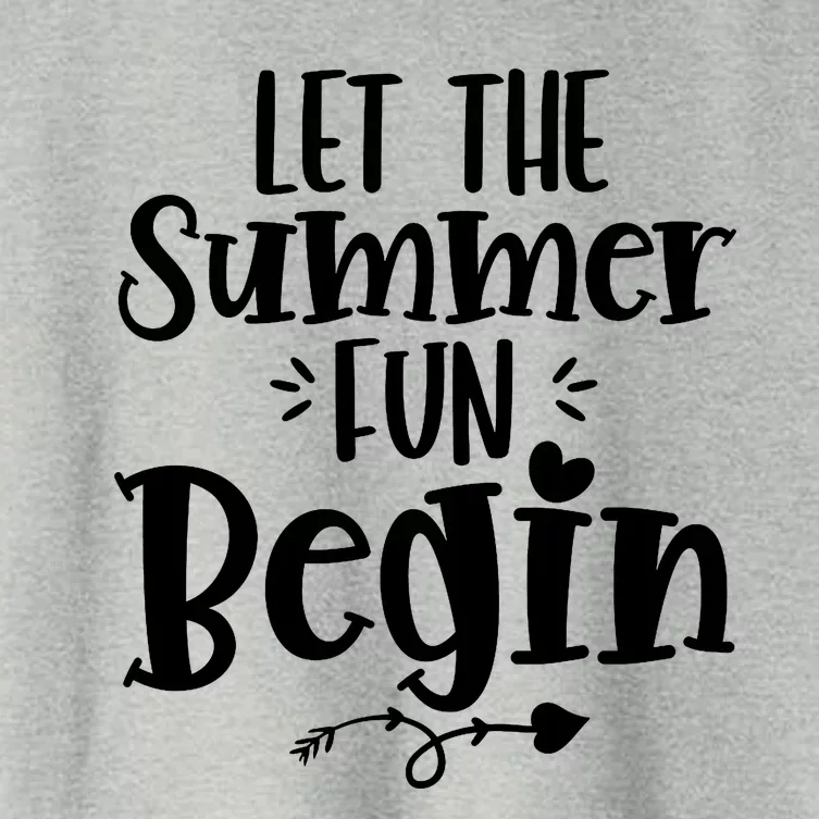 Let The Summer Fun Begin Vacation Women's Crop Top Tee