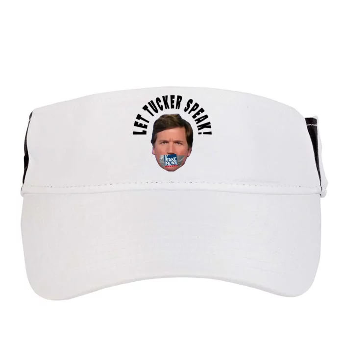 LET TUCKER SPEAK Fake News Adult Drive Performance Visor