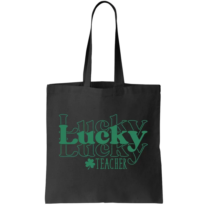 Lucky Teacher St Patricks Day Tote Bag