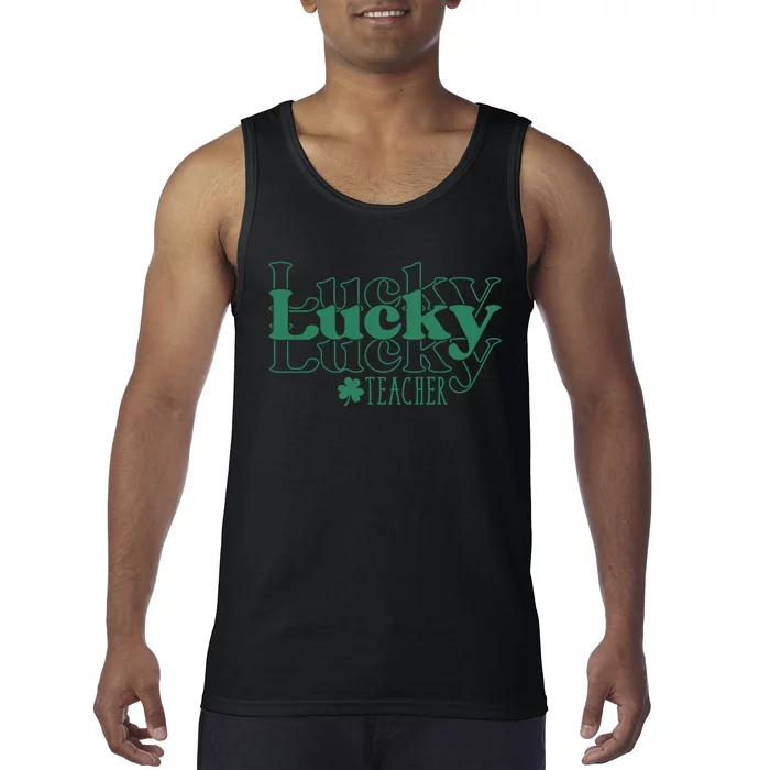 Lucky Teacher St Patricks Day Tank Top