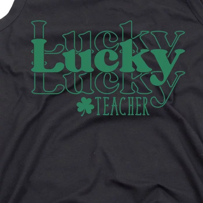 Lucky Teacher St Patricks Day Tank Top