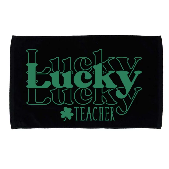 Lucky Teacher St Patricks Day Microfiber Hand Towel