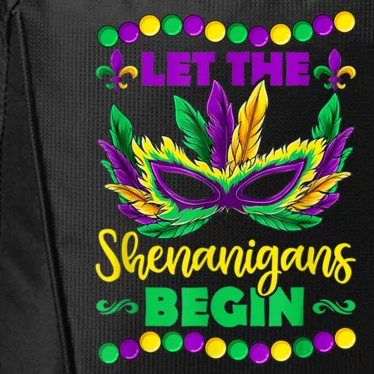 Let The Shenanigans Begin Mardi Gras City Backpack