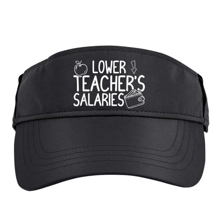 Lower Teacher Salaries Lower Teachers Salaries Adult Drive Performance Visor