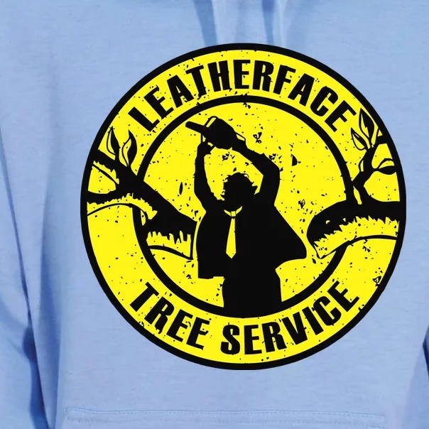 Leatherface Tree Service Unisex Surf Hoodie