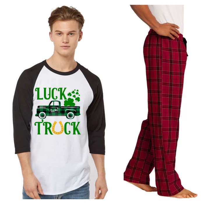 Luck Truck St Patrick's Day Festive Raglan Sleeve Pajama Set