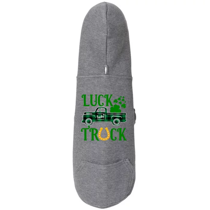 Luck Truck St Patrick's Day Festive Doggie 3-End Fleece Hoodie