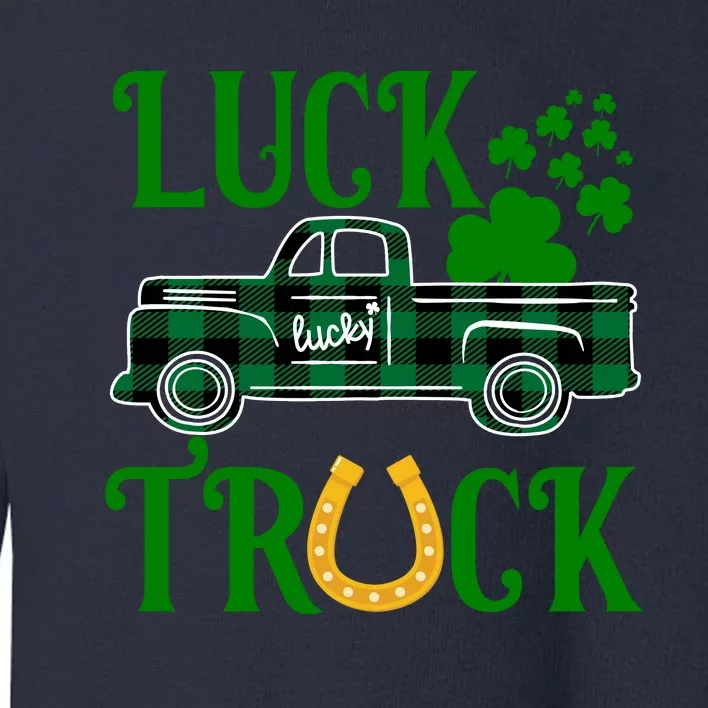 Luck Truck St Patrick's Day Festive Toddler Sweatshirt