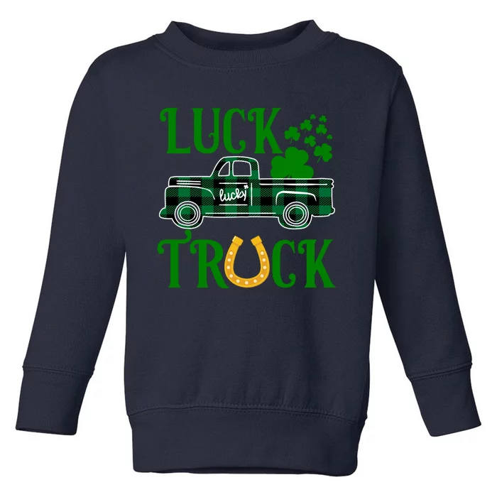 Luck Truck St Patrick's Day Festive Toddler Sweatshirt