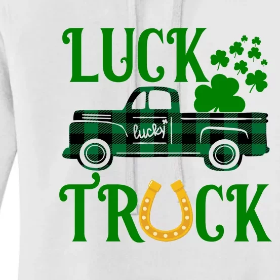 Luck Truck St Patrick's Day Festive Women's Pullover Hoodie