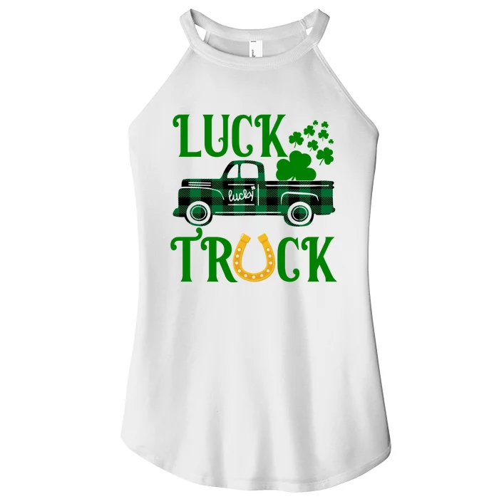 Luck Truck St Patrick's Day Festive Women’s Perfect Tri Rocker Tank