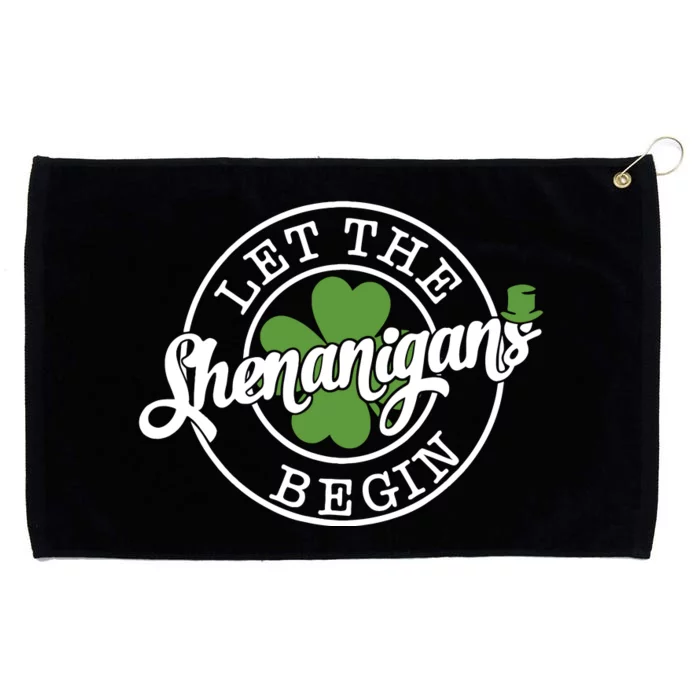 Let The Shenanigans Begin St Patricks Day Womenss Grommeted Golf Towel