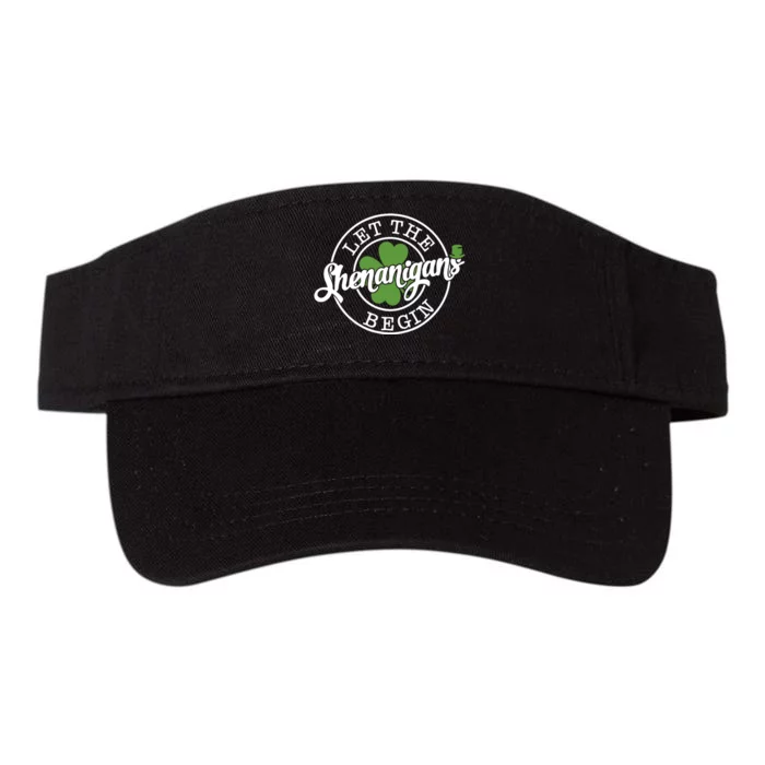 Let The Shenanigans Begin St Patricks Day Womenss Valucap Bio-Washed Visor