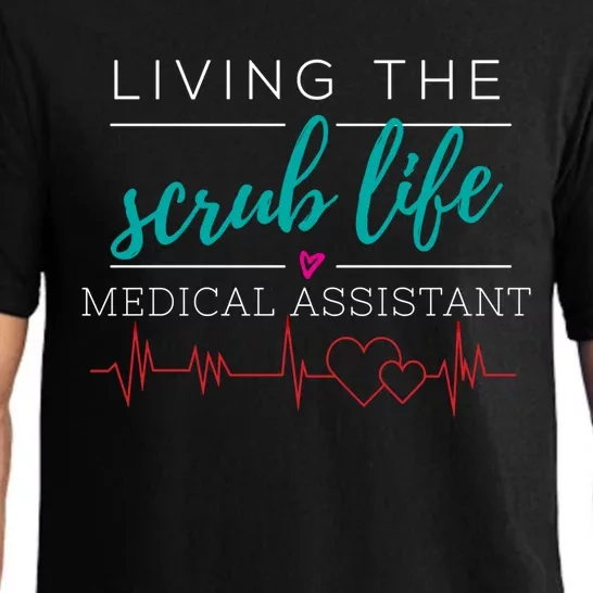 Living The Scrub Life Nurse Medical Assistant Cool Gift Pajama Set