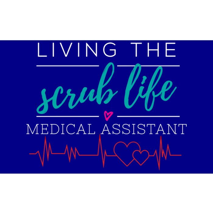 Living The Scrub Life Nurse Medical Assistant Cool Gift Bumper Sticker