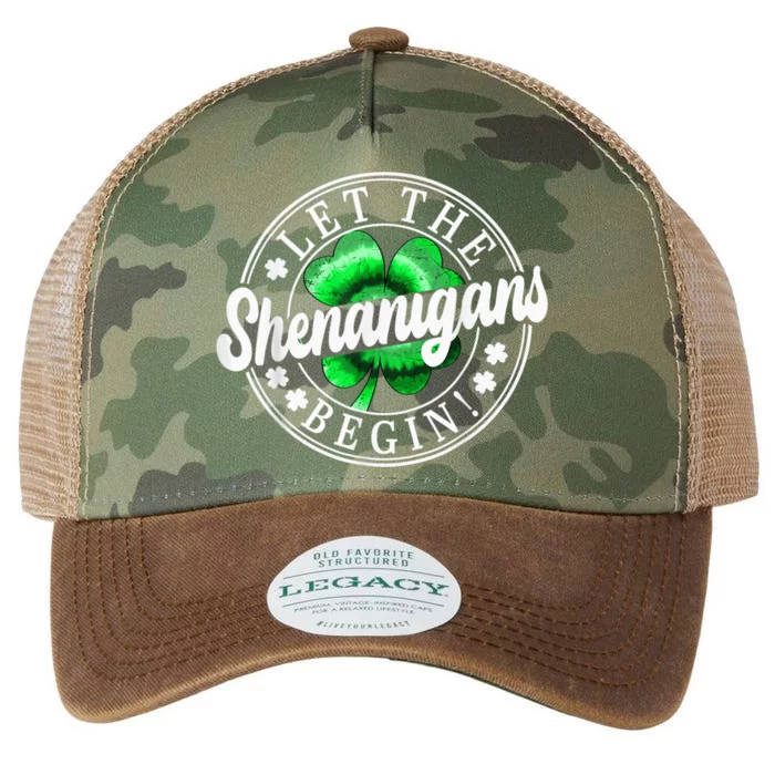 Let The Shenanigans Begin Happy St Patricks Day Tie Dye Legacy Tie Dye Trucker Hat