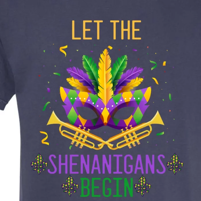 Let The Shenanigans Begin Mardi Gras Funny Gift Garment-Dyed Heavyweight T-Shirt