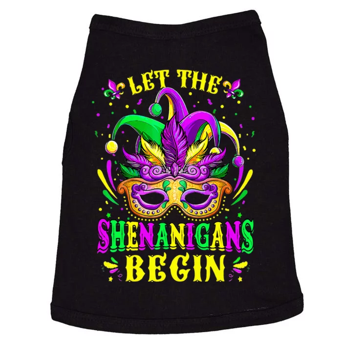 Let The Shenanigans Begin Mardi Gras Doggie Tank