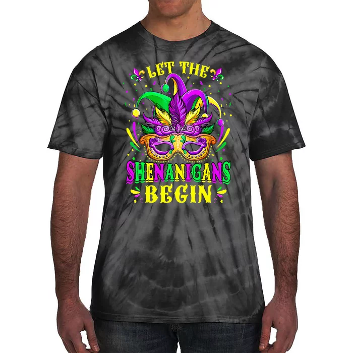 Let The Shenanigans Begin Mardi Gras Tie-Dye T-Shirt