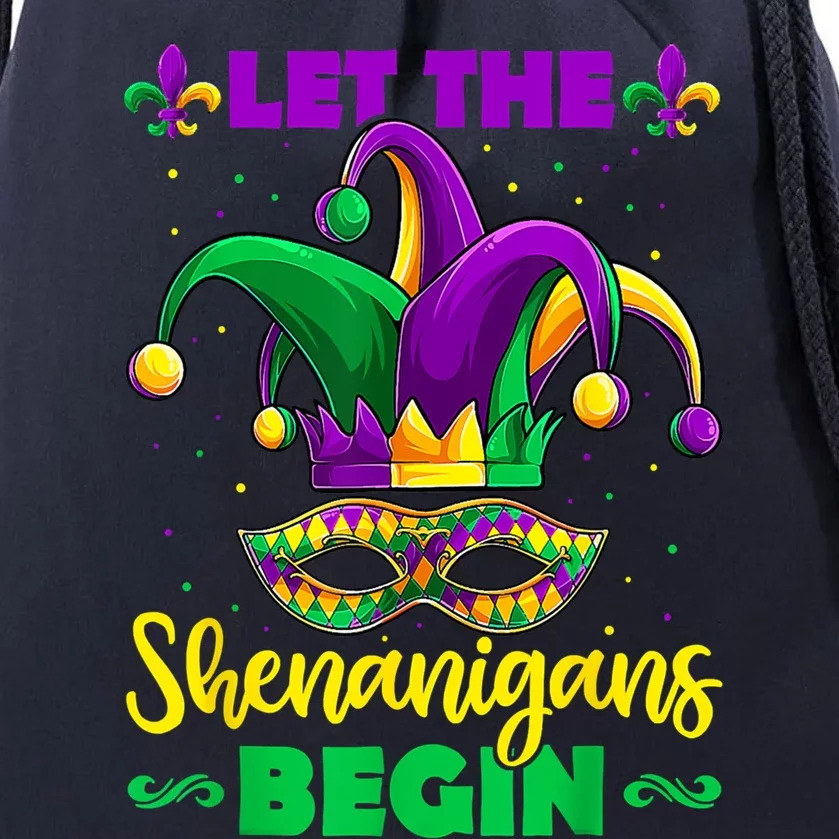 Let The Shenanigans Begin Mardi Gras Gift Meaningful Gift Drawstring Bag