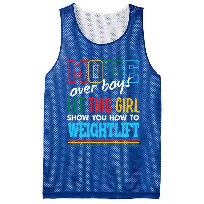 Let This Show You How To Weightlift Funny Weightlifting Gift Mesh Reversible Basketball Jersey Tank