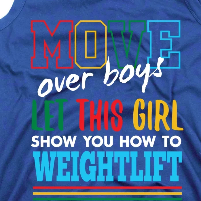 Let This Show You How To Weightlift Funny Weightlifting Gift Tank Top