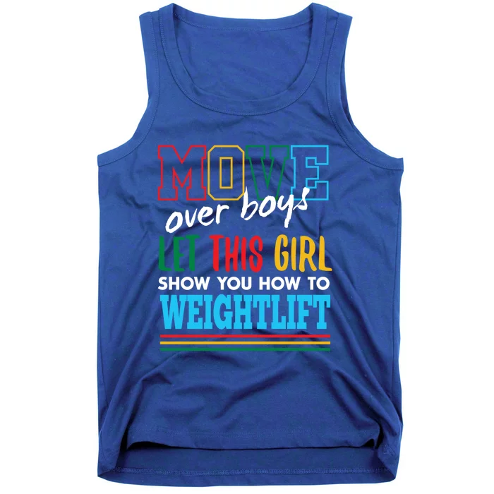 Let This Show You How To Weightlift Funny Weightlifting Gift Tank Top