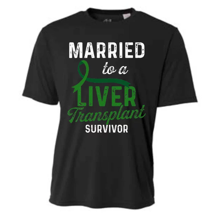 Liver Transplant Survivor Married Organ Warrior Gifts Cooling Performance Crew T-Shirt