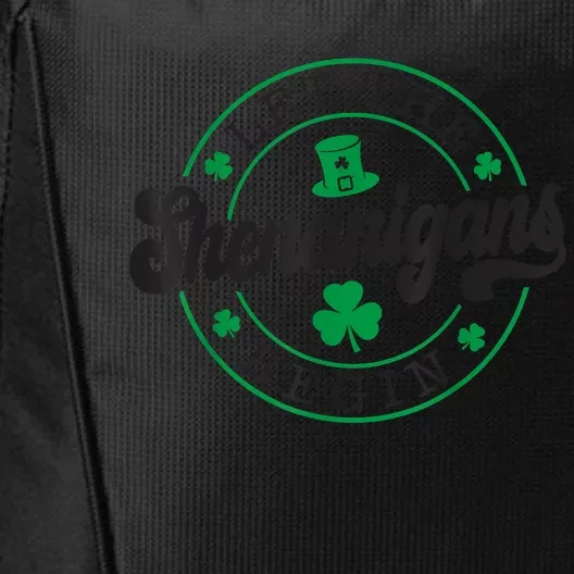 Let The Shenanigans Begin St. Patrick's Day Shamrock Circle City Backpack