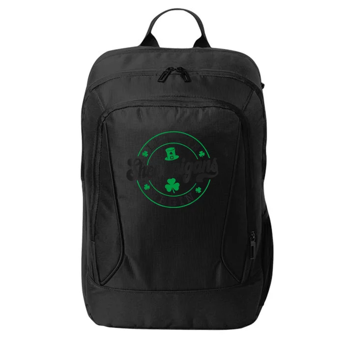 Let The Shenanigans Begin St. Patrick's Day Shamrock Circle City Backpack