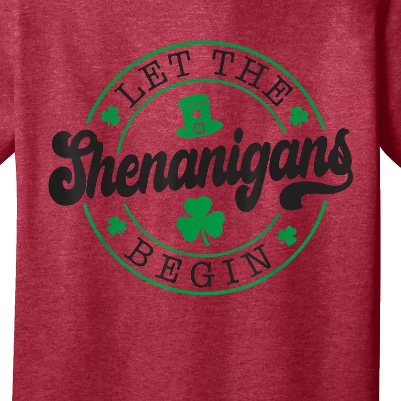 Let The Shenanigans Begin St. Patrick's Day Shamrock Circle T-Shirt