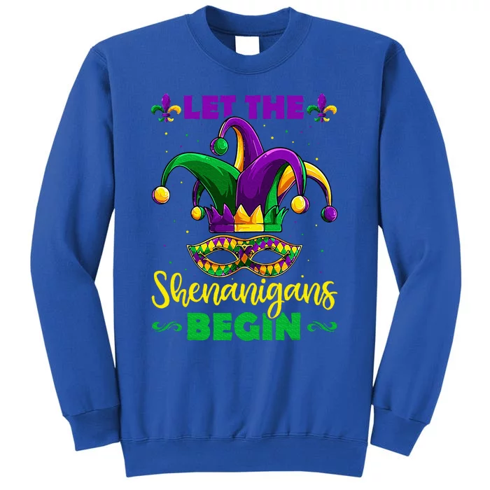 Let The Shenanigans Begin Mardi Gras Tall Sweatshirt