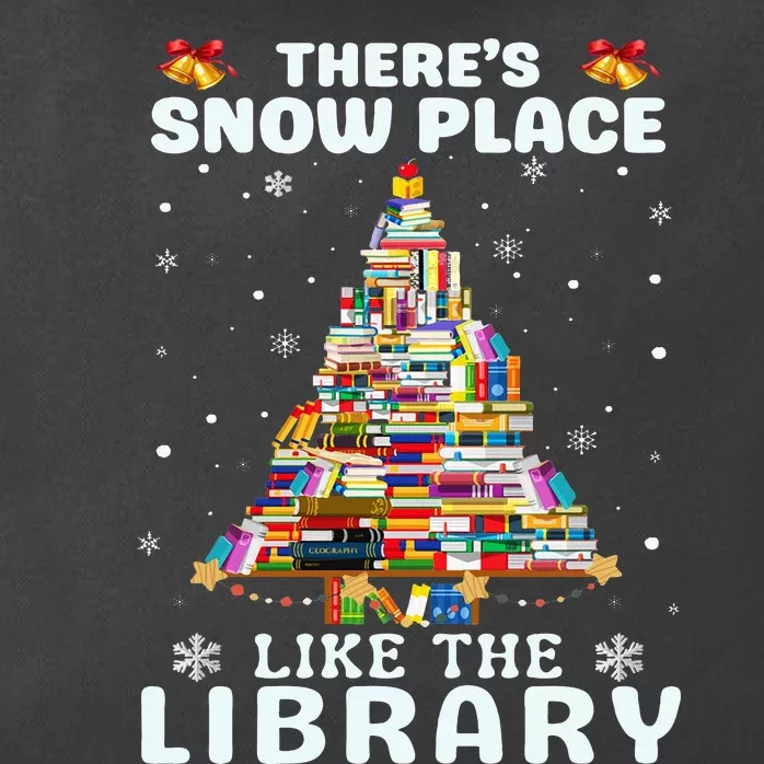 Librarian There's Snow Place Like The Library Christmas Zip Tote Bag