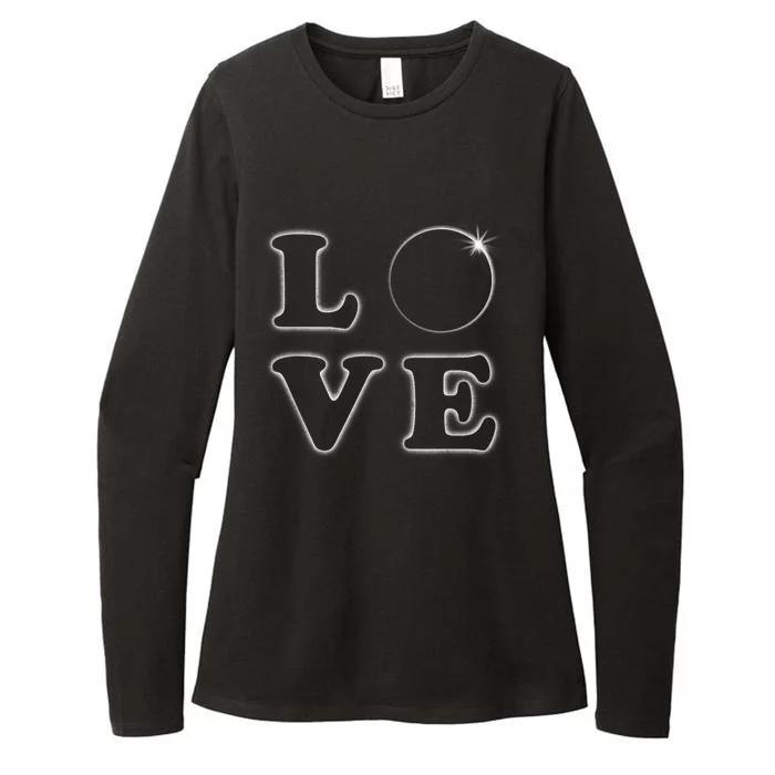 Love Total Solar Eclipse 04.08.2024 Totality Womens CVC Long Sleeve Shirt