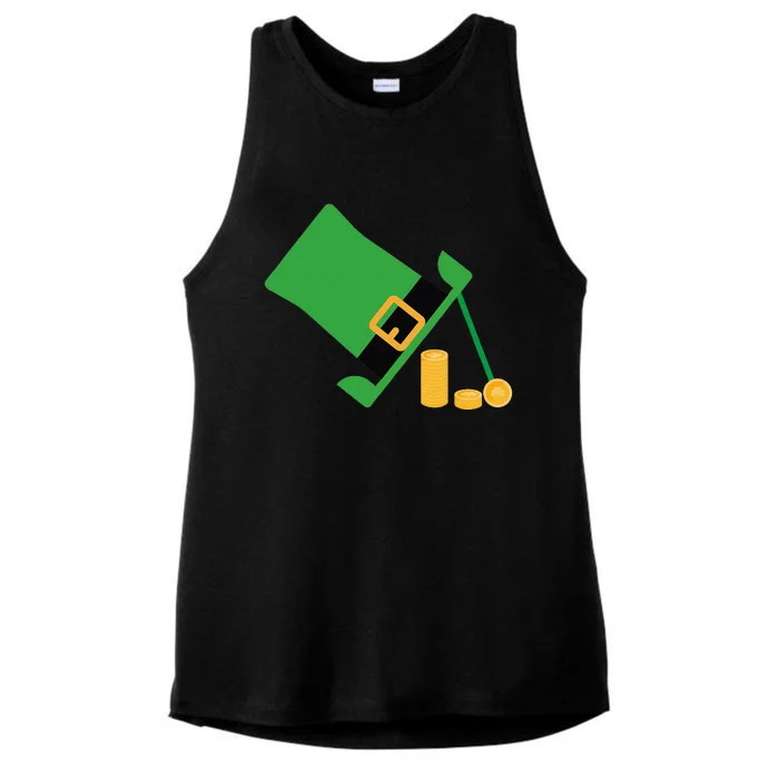 Leprechaun Trap St Patricks Day Funny Irish March 17 Ladies Tri-Blend Wicking Tank