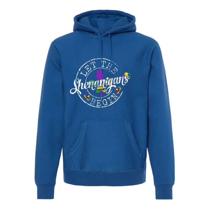 Let The Shenanigans Begin Mardi Gras Premium Hoodie