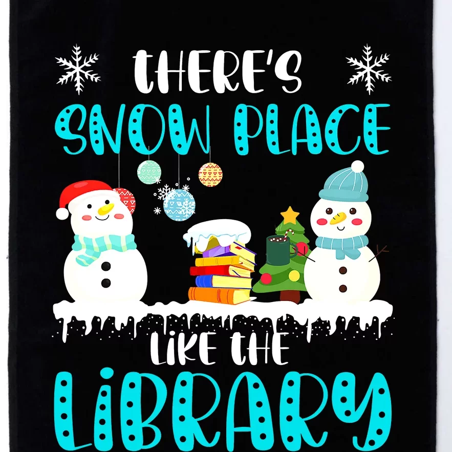 Librarian There's Snow Place Like The Library Christmas Snow Platinum Collection Golf Towel