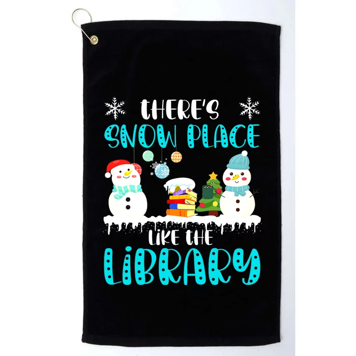 Librarian There's Snow Place Like The Library Christmas Snow Platinum Collection Golf Towel