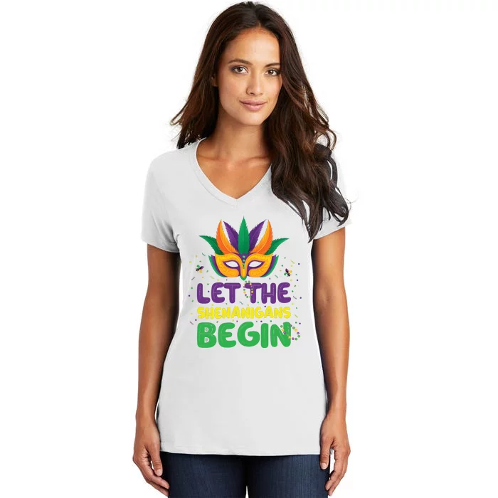 Let The Shenanigans Begin Women's V-Neck T-Shirt