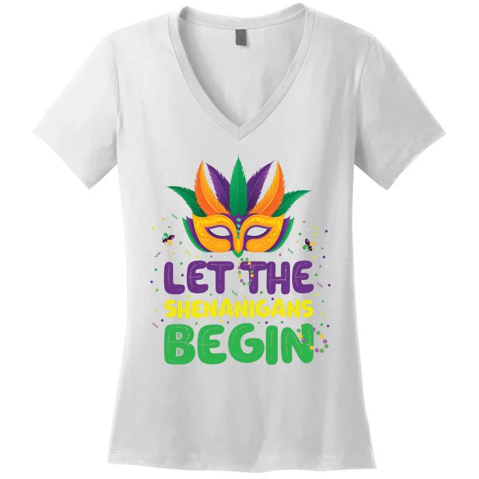 Let The Shenanigans Begin Women's V-Neck T-Shirt