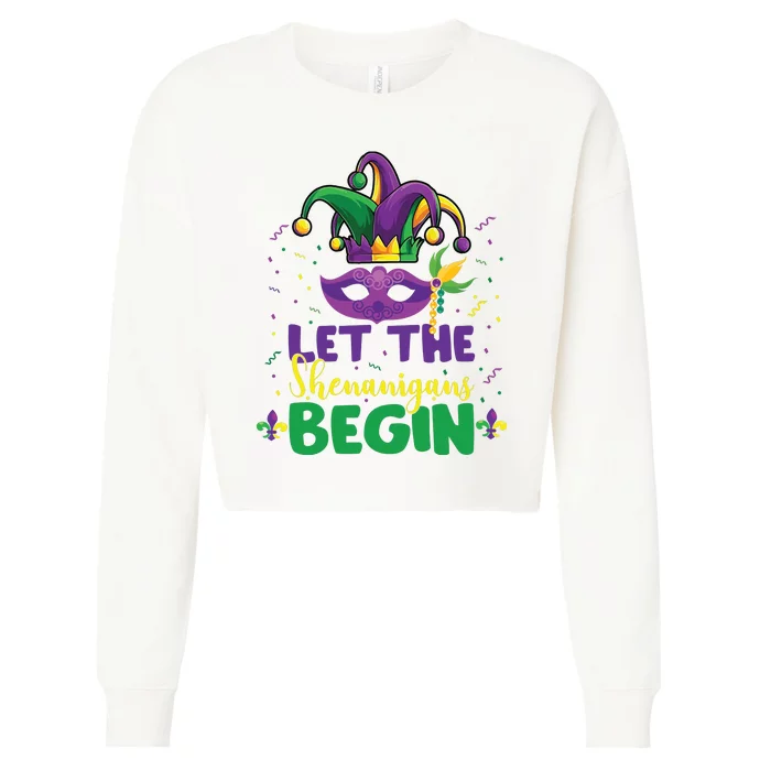 Let The Shenanigans Begin Cropped Pullover Crew