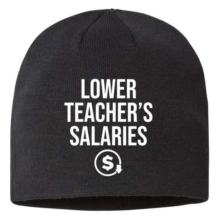 Lower Teacher Salaries Lower Teachers Salaries 8 1/2in Sustainable Knit Beanie