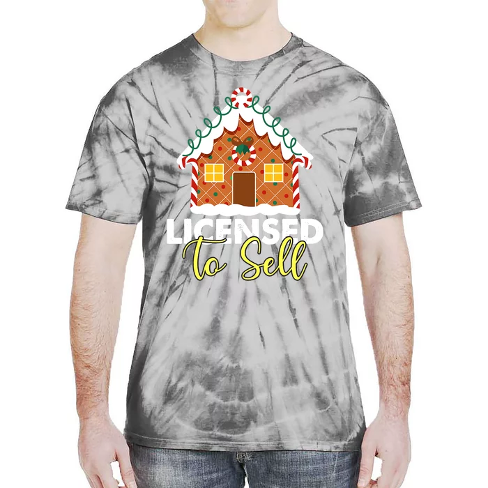 Licensed To Sell Realtor Christmas Funny Favorite Realtor Tie-Dye T-Shirt