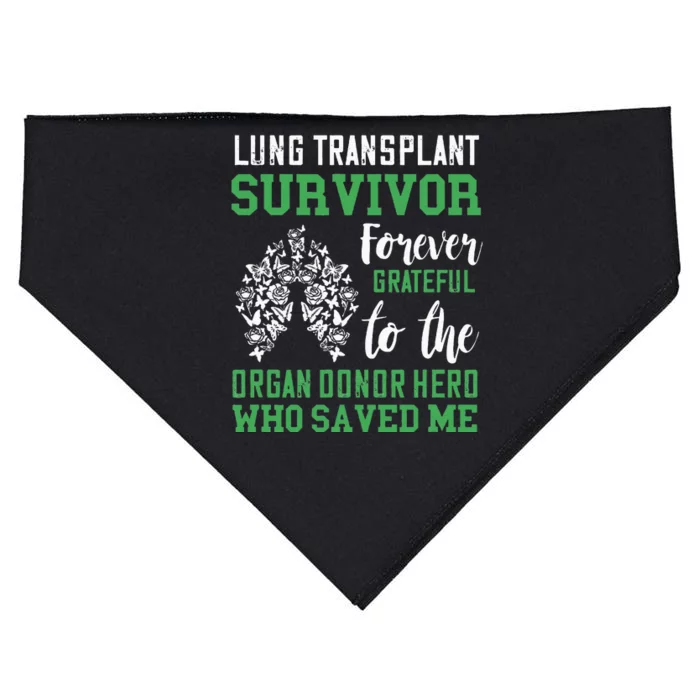 Lung Transplant Survivor Organ Recipient Organ Donor USA-Made Doggie Bandana