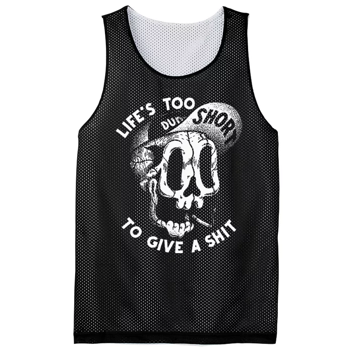 Life's Too Short To Give A Shit Mesh Reversible Basketball Jersey Tank