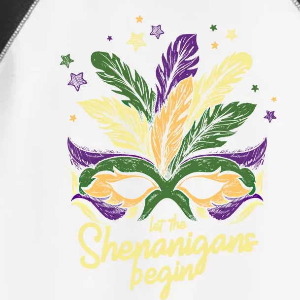 Let The Shenanigan Begin Masquerade Mardi Gras Gift Toddler Fine Jersey T-Shirt