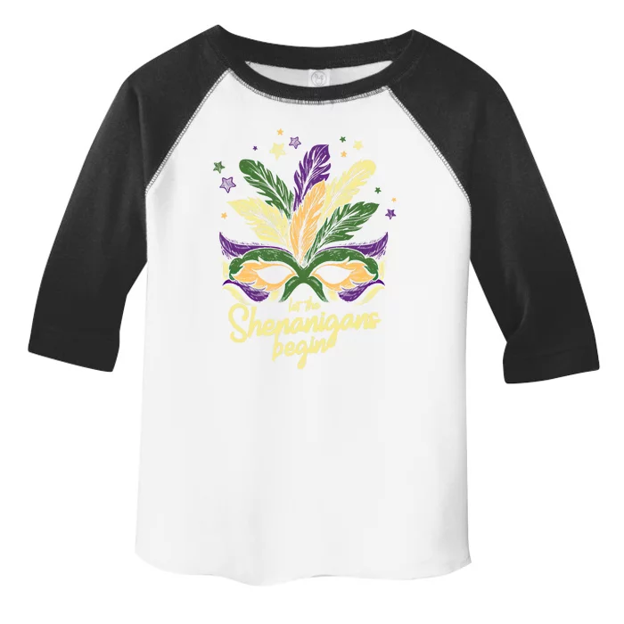 Let The Shenanigan Begin Masquerade Mardi Gras Gift Toddler Fine Jersey T-Shirt