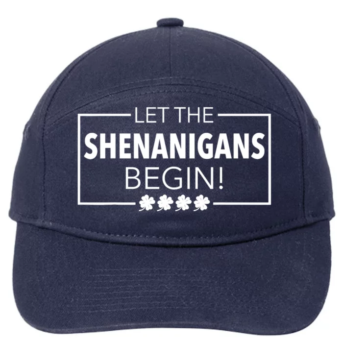 Let The Shenanigans Begin Funny St. Patricks Day 7-Panel Snapback Hat